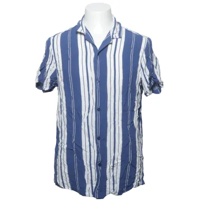 Short sleeve shirt (Blue, White) from Topman Viscose
