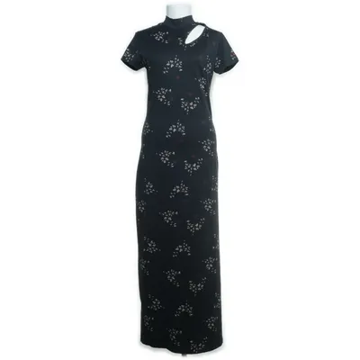 Långklänning (Svart, Flerfärgad) från Spin Elastan, Polyamid