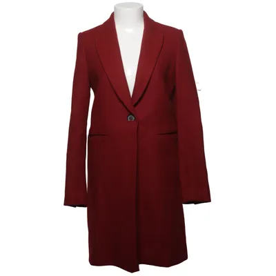 Frakke (Rød) fra Zara Woman Polyamid, Uld