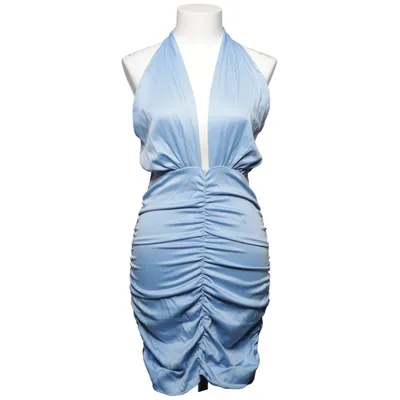 Halterneck-kjole (Blå) fra Gina Tricot Bomuld, Elastan, Polyester