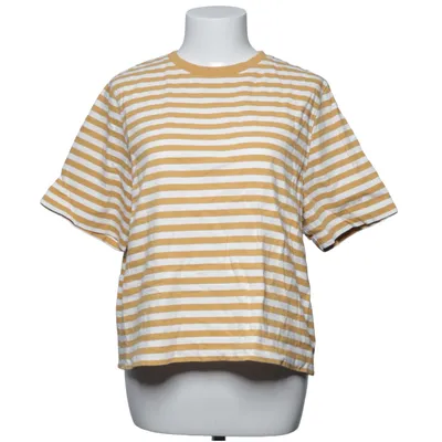 T-shirt (Yellow, White) from Uniqlo Cotton