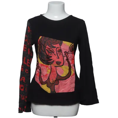 Långärmad t-shirt (Svart, Flerfärgad) från Custo Barcelona Bomull, Viskos