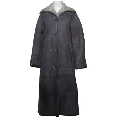 Shearling Jacke (Grau, Beige) von Huc of Sweden Leder