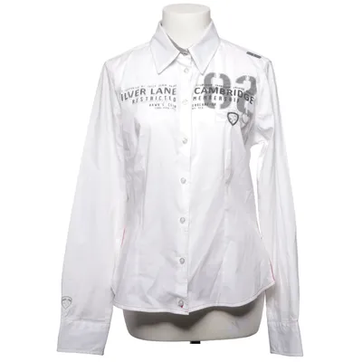 Shirt (White, Multicolored) from Soccx Cotton, Elastane