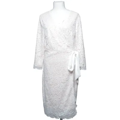 Robe portefeuille (Blanc, Beige) de Bubbleroom by Carolina Gynning Élasthane, Polyamide, Polyester