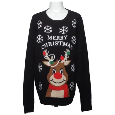 Julesweater (Sort, Flerfarvet) fra Merry Christmas Akryl