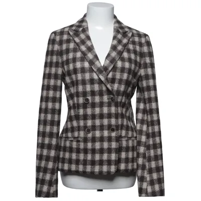 Blazer (Marron, Blanc) de Cavaliere Femme Coton