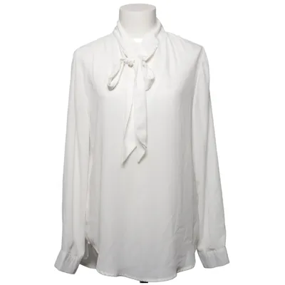 Pussy bow blouse (White) from Yidarton Elastane, Polyester