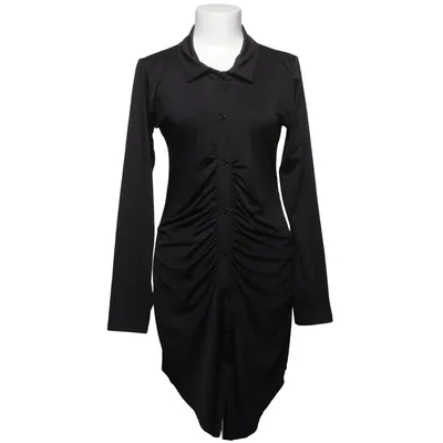 Skjortekjole (Sort) fra Femme Luxe Elastan, Polyester