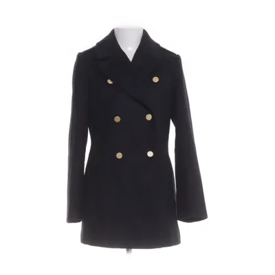 Coat (Black, White) from New Look
