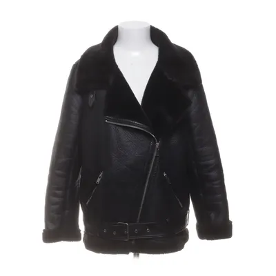 Shearlingjacka (Svart) från Zara Woman Outerwear Polyester, Polyuretan