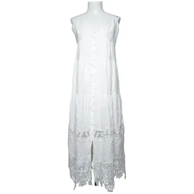 Maxi dress (White) from H&M Cotton, Polyester, Viscose