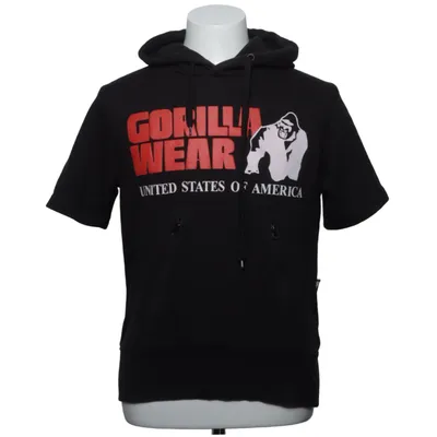 Kurzärmeliger Hoodie (Schwarz) von Gorilla Wear Baumwolle