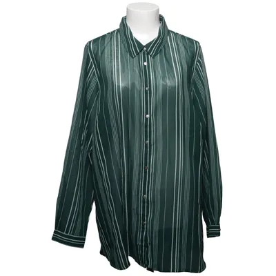 Blouse (Groen, Wit) van Zizzi