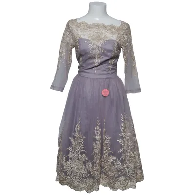 Cocktail dress (Gray, Gold) from Chi Chi London Polyamide