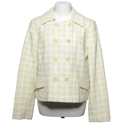 Blazer (White, Multicolored) from 123 Cotton, Polyamide, Polyester, Viscose, Wool