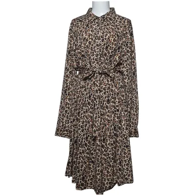 Maxi dress (Beige, Brown, Black) from Holly & Whyte by Lindex Elastane, Polyester