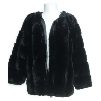 Vinterjacka (Svart) Pälsimitation