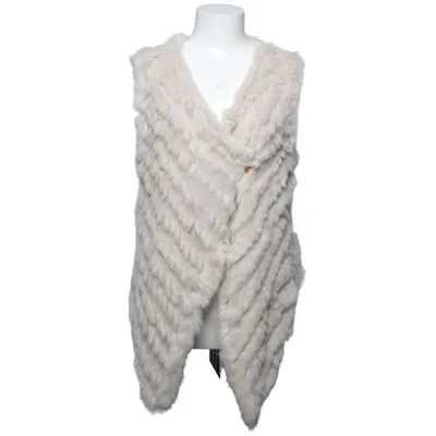 Vest (Beige) fra Tia Akryl, Pels