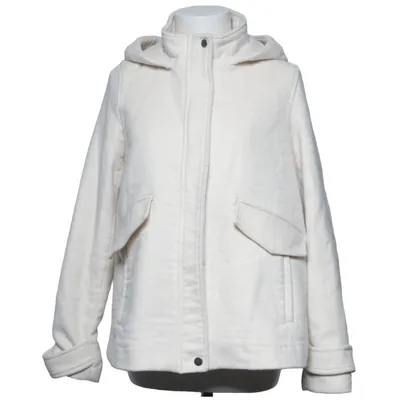 Manteau (Blanc) de Zara Basic Outerwear Polyester, Laine