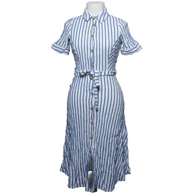 Blusenkleid (Blau, Weiß) von Marisa & Marie Baumwolle, Leinen, Viskose