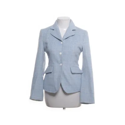 Kavaj (Blå, Vit) från Ganni Akryl, Polyester, Ull