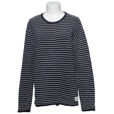 Langærmet t-shirt (Blå, Hvid) fra Kronstadt
