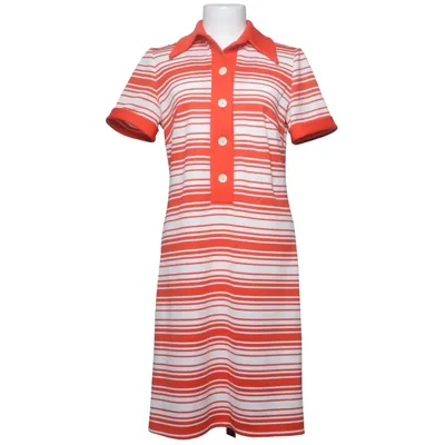 Polokleid (Orange, Weiß) von Kaarina