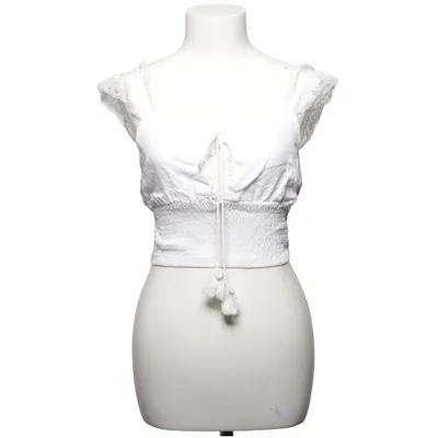 Crop top (Wit) van Bisou's Project Polyester, Viscose