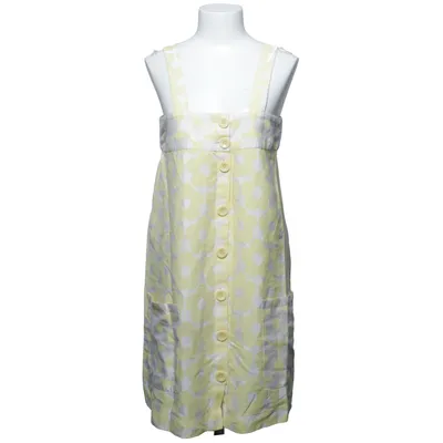 Kleid (Gelb, Weiß) von Ivana Helsinki Acryl, Baumwolle, Polyester