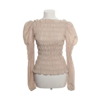 Bluse (Beige) fra H&M Trend Viscose, Polyamid
