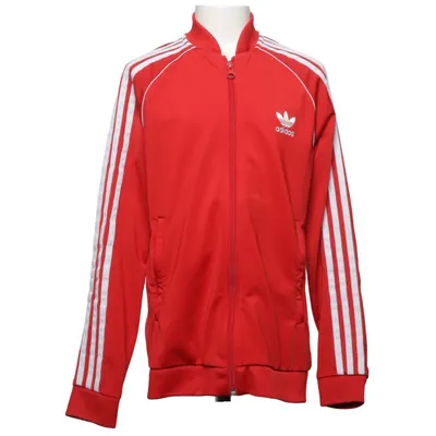 Träningsjacka (Röd, Vit) från Adidas Polyester
