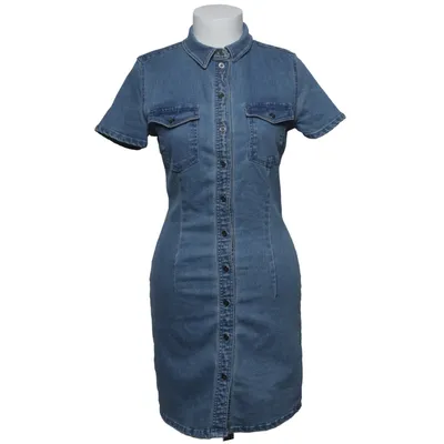 Denim jurk (Blauw) van Noisy May Katoen, Elastaan, Polyester, Viscose