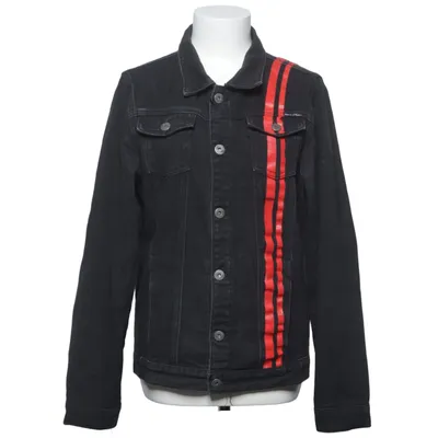 Denim jacket (Black, Red) from Liquor N Poker Cotton