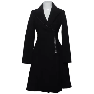 Mantel (Schwarz) von Elie Tahari Elasthan, Polyamid, Polyester, Wolle