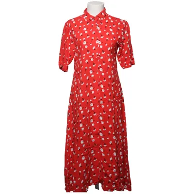Skjortekjole (Rød, Hvid) fra Zibi London Viscose