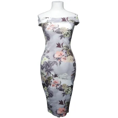 Robe (Gris, Multicolore) de Boohoo Night Élasthane, Polyester