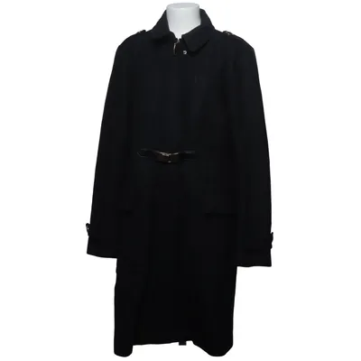 Manteau (Noir) de Assuili Polyester, Viscose, Laine
