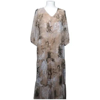 Långklänning (Beige, Grå, Flerfärgad) från Isolde Polyester