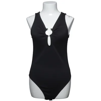 Romper (Black Ruched Bodysuit) van SikSilk Elastaan, Polyester