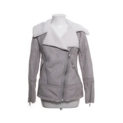 Shearlingjacka (Grå) från New Look Polyester, Polyuretan, Viskos