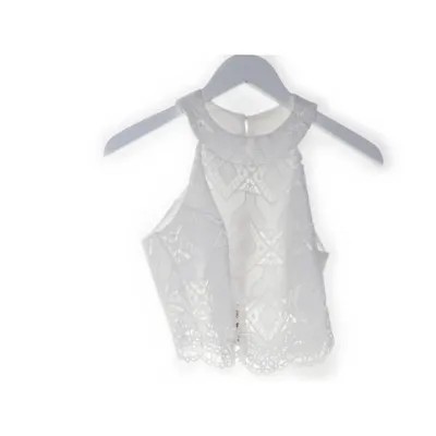 Halternecktopp (Vit) från Bellino