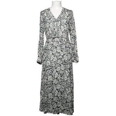 Maxikjole (Sort, Hvid) fra La Petite Francaise Metallfiber, Viscose