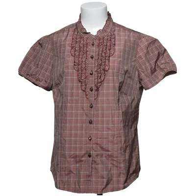 Blouse (Marron, Multicolore) de Prêt Polyester