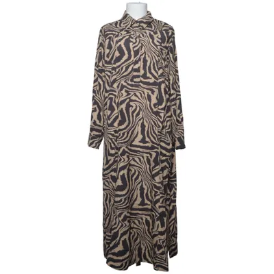 Shirt dress (Beige, Black) from Ganni Viscose