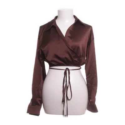 Wikkelblouse (Bruin) van Missguided Petite Polyester