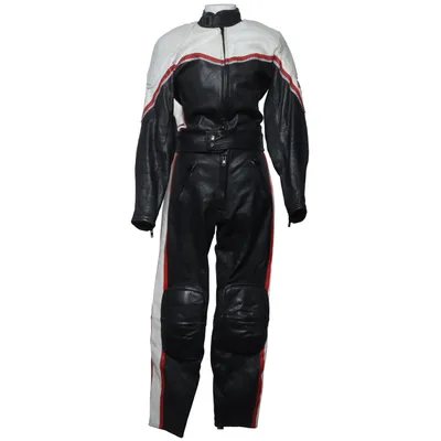 Motorcycle suit (Black, White, Red) from Akta Getskinn