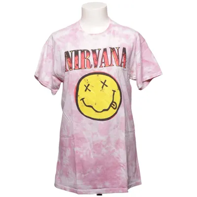 T-shirt (Rose, Blanc) de Nirvana Coton