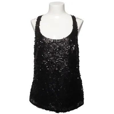 Tanktop  (Sort, Sølv) fra Zara Trafaluc Collection Polyester, Viscose