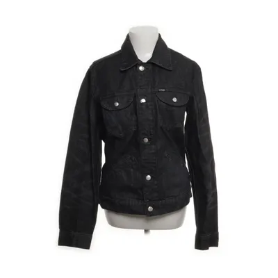 Second hand fashion black denim jacket